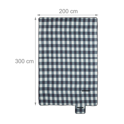 Picnic blanket 300 x 200 cm checkered