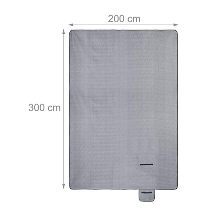 Picnic blanket 300 x 200 cm herringbone