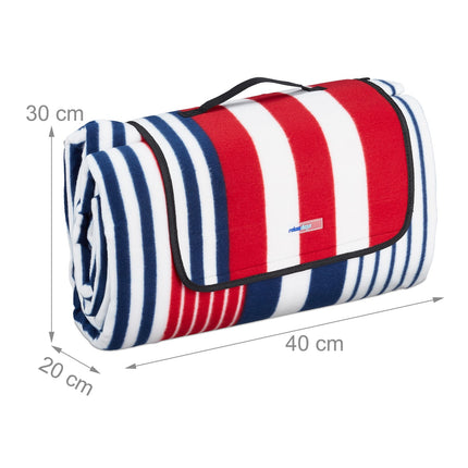 Picnic blanket 300 x 200 cm striped