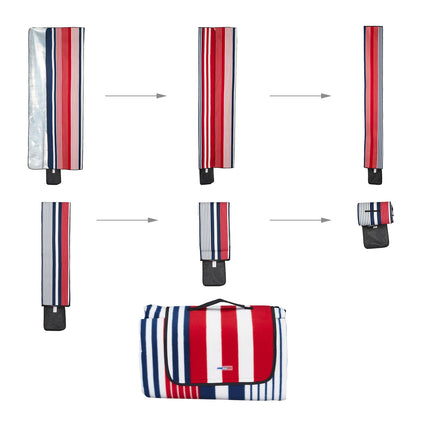 Picnic blanket 300 x 200 cm striped