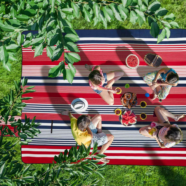 Picnic blanket 300 x 200 cm striped
