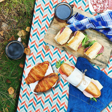 Picnic blanket 300 x 200 cm zigzag