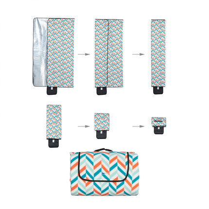 Picnic blanket 300 x 200 cm zigzag
