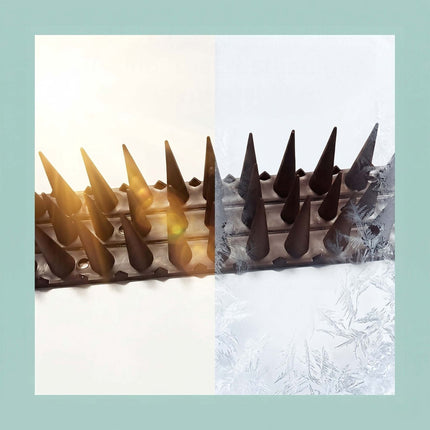 Pigeon Spikes, 20-Pack Plastic 3-Row Cut-To-Fit