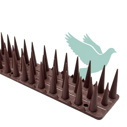 Pigeon Spikes, 20-Pack Plastic 3-Row Cut-To-Fit