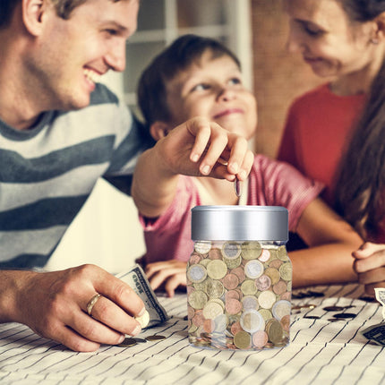 Piggy bank with counter