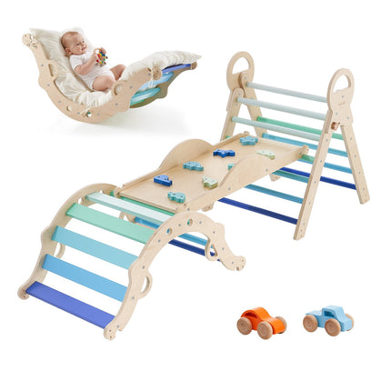 Pikler Triangle Set 9-in-1, Foldable, 150 lb Load