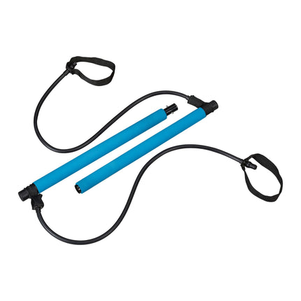 Pilates bar with resistance bands