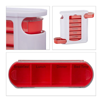 Pillbox 7 days 4 compartments English