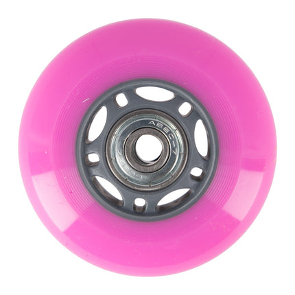 Pink 70x24 82A Wheels (4) + ABEC-7 Bearings (8) Set