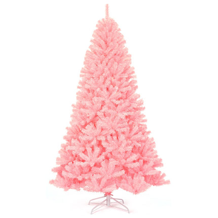 Pink Artificial Christmas Tree, 225 cm, PVC Material