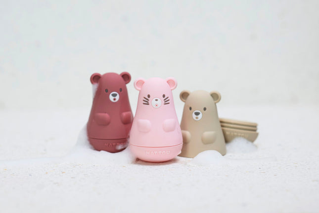 Pink Bath Toy Set, 6 Pieces for Fun Water Play