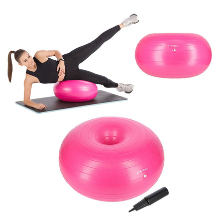 Pink Gymnastic Donut Ball – Durable, 65cm