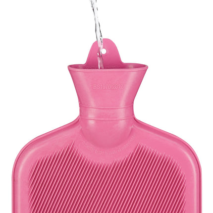 Pink Hot Water Bottle 2L
