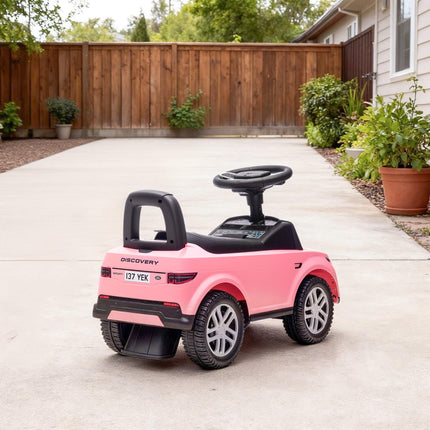 Pink Ride-On Car with Horn & Storage for Toddlers 18-36M
