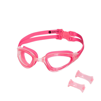 Pink Swimming Goggles, Anti-Fog, UV Protection