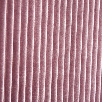 Pink velvet upholstered storage bench - French style, 81x40x41cm