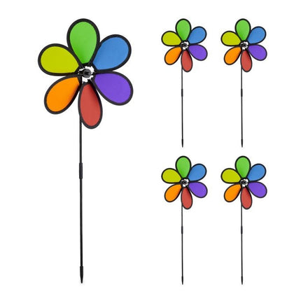 Pinwheel flower set of 5