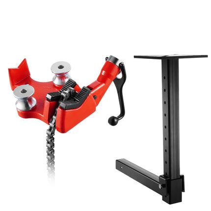 Pipe Chain Vise, 1/8–5 in Capacity, 2x2 Hitch Mount