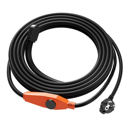 Pipe Heating Cable with Thermostat, 4 m, 23 W/m, IP68 Waterproof
