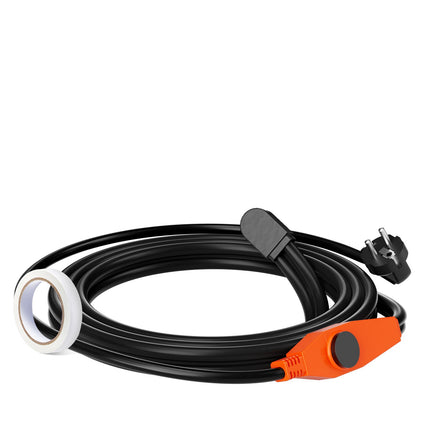 Pipe Heating Cable with Thermostat, 4 m, 23 W/m, IP68 Waterproof