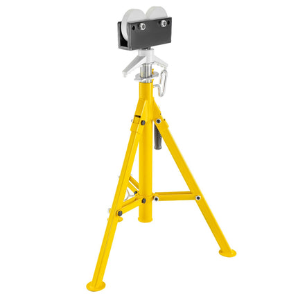 Pipe Jack Stand, Adjustable 32–55 In, Roller Head
