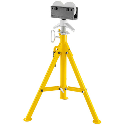 Pipe Jack Stand, Adjustable 32–55 In, Roller Head