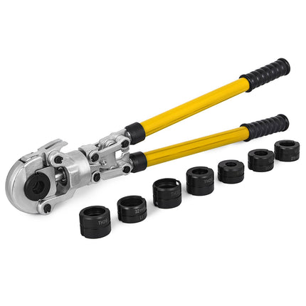 Pipe Press Crimping Pliers 16-32mm, 360 Head, U/TH Dies