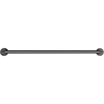 Pipe Stair Handrail 3 Ft, Carbon Steel Wall Mount