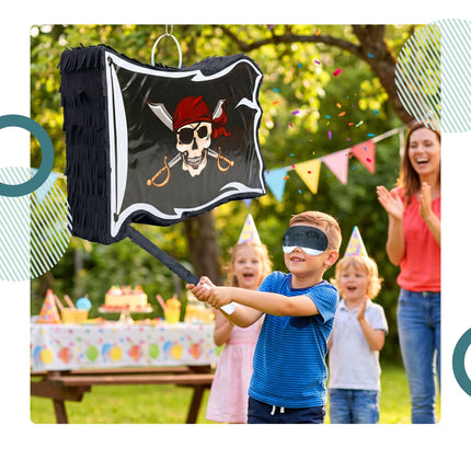 Pirate Flag Pinata Set – Stick And Eye Mask
