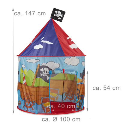 Pirate play tent for children
