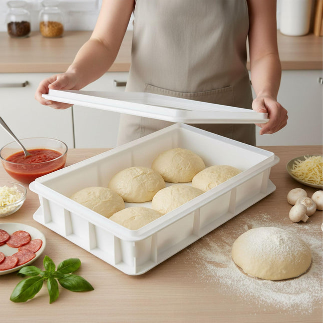 Pizza Dough Proofing Box Set – Holds 12 Balls, Stackable