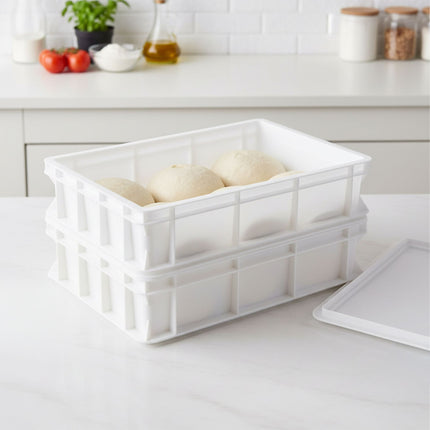 Pizza Dough Proofing Box Set – Holds 12 Balls, Stackable