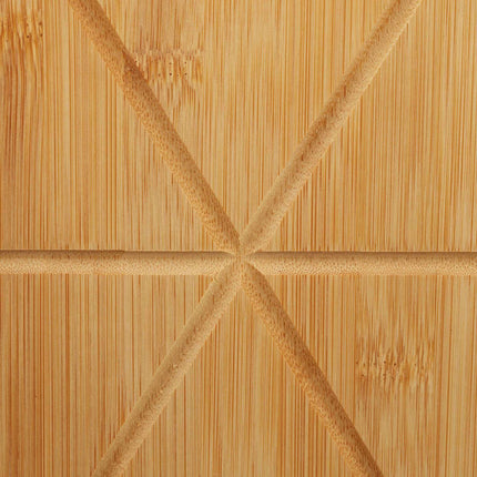 Pizza board in bamboo, 2 pcs, with baking paper