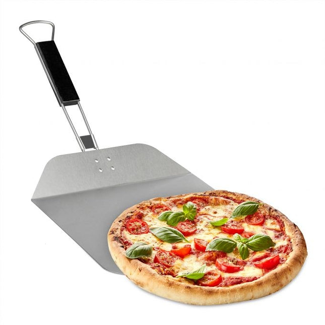 Pizza shovel with wooden handle