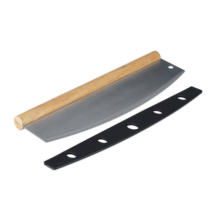 Pizza weighing knife in stainless steel