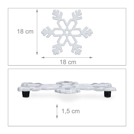 Placemats snowflake set of 2