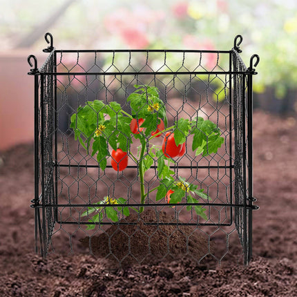 Plant Cages, 4-Pack 13.4 in Metal Mesh Animal Guard