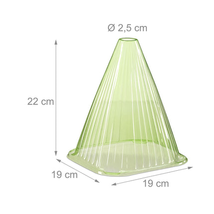 Plant Protection Cones, Dark Green, Set of 32