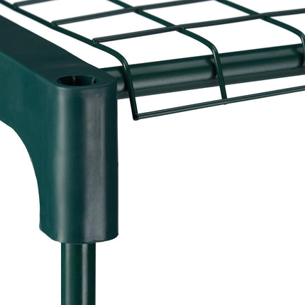 Plant Racks with 4 Metal Grid Shelves, Set of 2