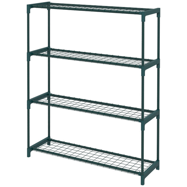 Plant shelf - Flower stand in 4 levels in steel, dark green