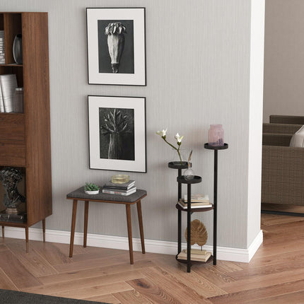 Wooden plant stand, 5-tier flower shelf for balcony