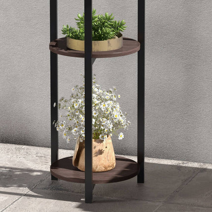 Wooden plant stand, 5-tier flower shelf for balcony