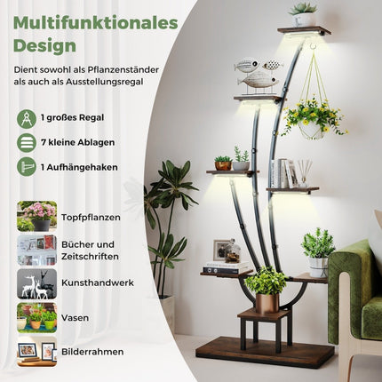 Plant Stand with Grow Lights – 8-Tier Indoor Shelf