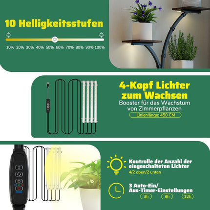 Plant Stand with Grow Lights – 8-Tier Indoor Shelf