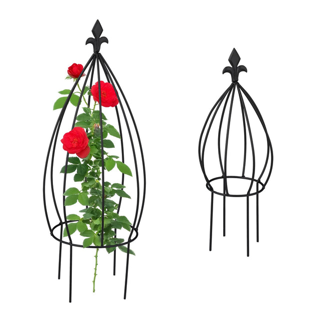 Plantensteunen Set van 2 - Metalen klimhulp, bolvorm