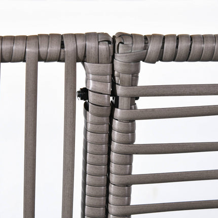 Planter Box with Trellis, Weatherproof, Poly Rattan, 103x29x103 cm, Gray