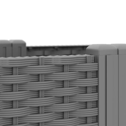 Planter box in rattan look