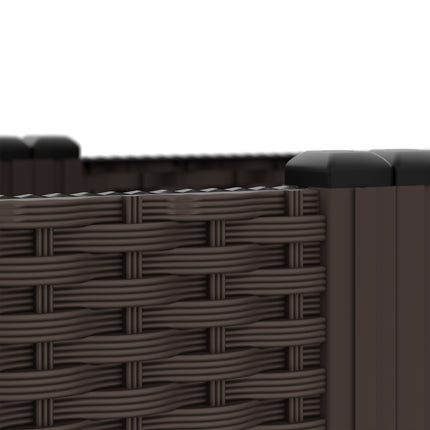 Planter box in rattan look