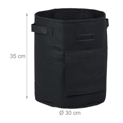 Planting bag in fleece set of 3 Ø 30 cm